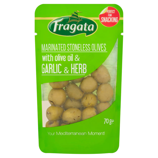 Fragata Marinated Stoneless Olives With Olive Oil & Garlic & Herbs 70 g
