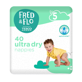 Fred & Flo 40 Ultra Dry Nappies Size 5