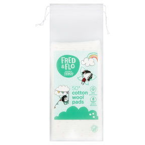 Fred & Flo Cotton Wool Square Pads x50