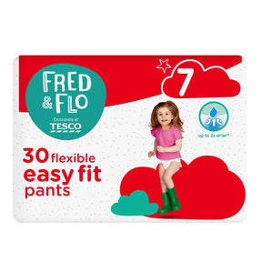 Fred & Flo Easy Fit Pants Size 7 30 Pack