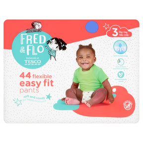 Fred & Flo Easy Fit Size 3 Nappy Pants 44 Pack