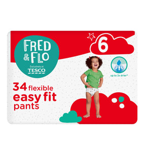 Fred & Flo Easy Fit Size 6 Nappy Pant 34 Pack