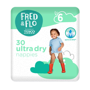 Fred & Flo Ultra Dry Nappies Size 6 30 Pack