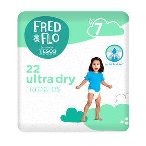 Fred & Flo Ultra Dry Nappies Size 7 2x2
