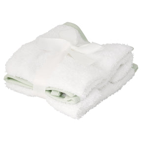 Fred & Flo White & Sage Wash Mitts 3 Pack