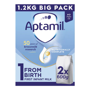 Aptamil 1 First Infant Baby Milk Formula Powder From Birth Big Pack 1.2 kg