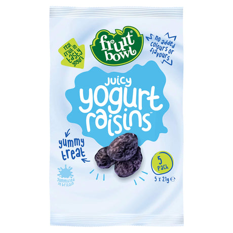 Fruit Bowl Juicy Yogurt Raisins 5 x 21 g