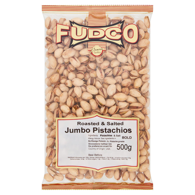 Fudco Roasted & Salted Nuts Jumbo Pistachios 500 g
