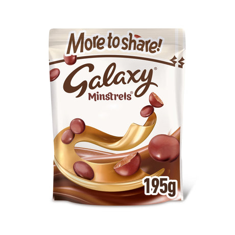 Galaxy Minstrels Milk Chocolate Pouch Bag 195 g