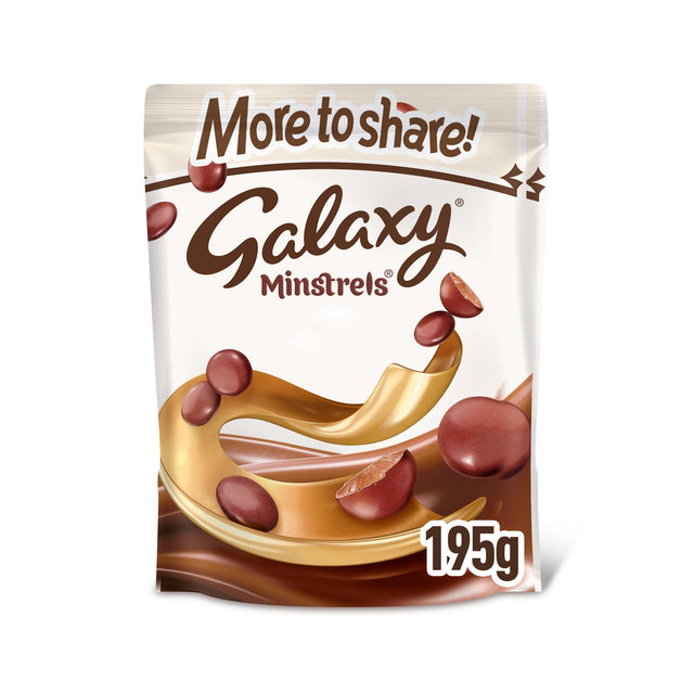 Galaxy Minstrels Milk Chocolate Pouch Bag 195 g