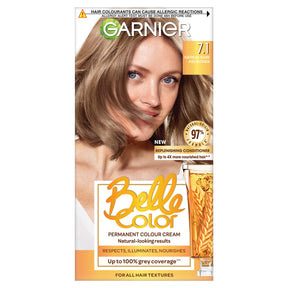 Garnier Belle Color Permanent Hair Dye Natural Dark Ash Blonde 7.1
