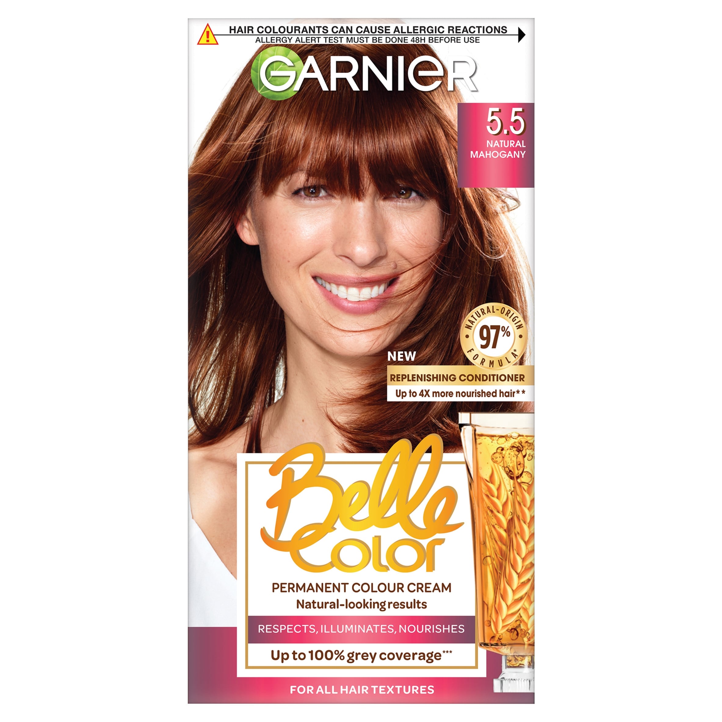 Buy Garnier Belle Colour 5.5 Natural Light Auburn Permanent Hair Dye in ...