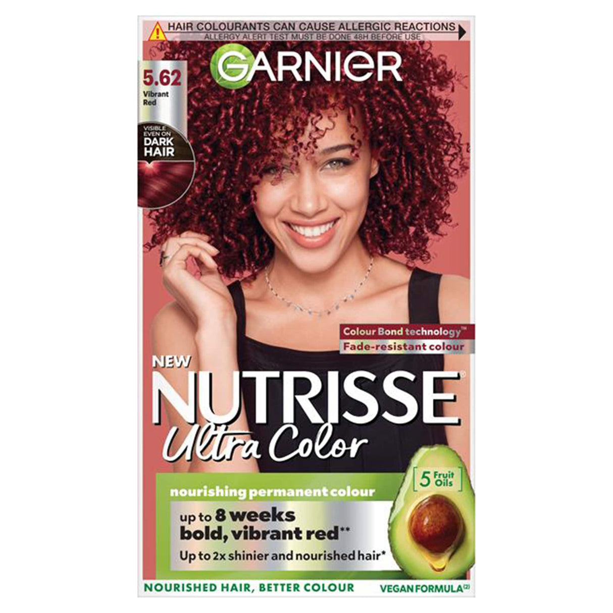 Garnier Nutrisse 5.62 Ultra Vibrant Red Permanent Hair Dye