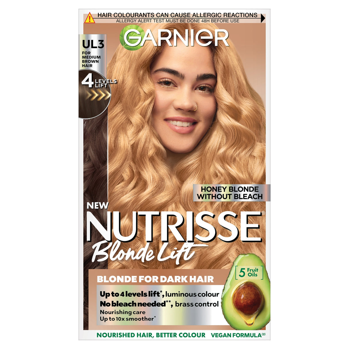 Garnier Nutrisse Blonde Lift Hair Colour Honey Blonde Ul3