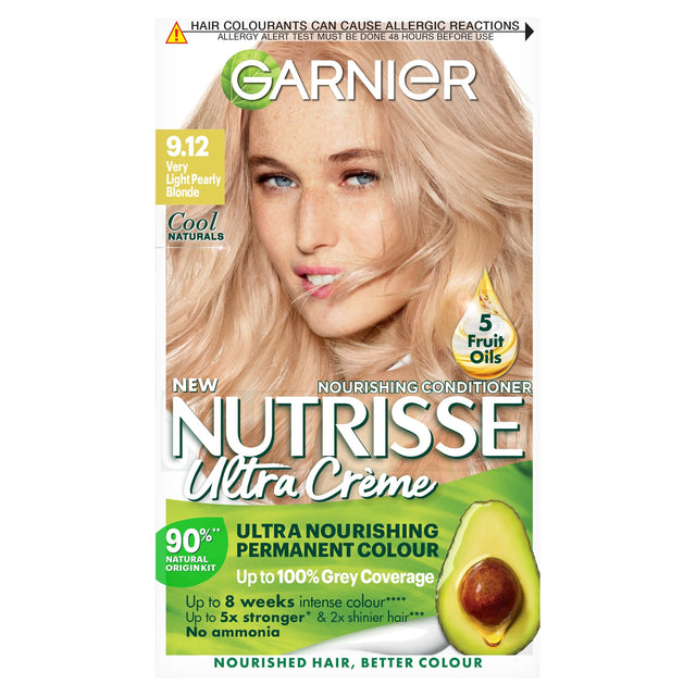 Garnier Nutrisse Naturals 9.12 Pearly Blonde Permanent Hair Dye