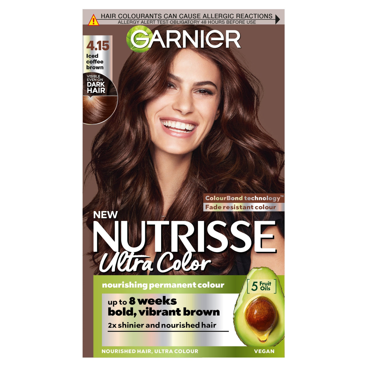 Garnier Nutrisse Ultra Colour 4.15 Iced Coffee Permanent Hair Dye