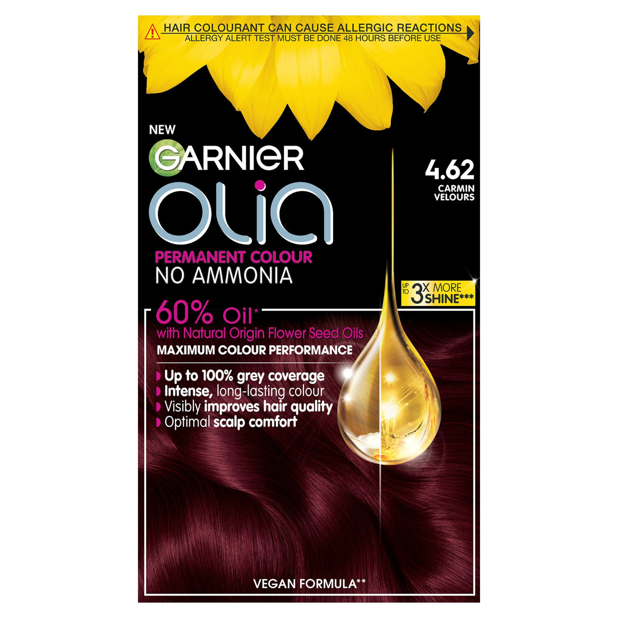 Garnier Olia Dark Garnet 4.62 Permanent Hair Dye