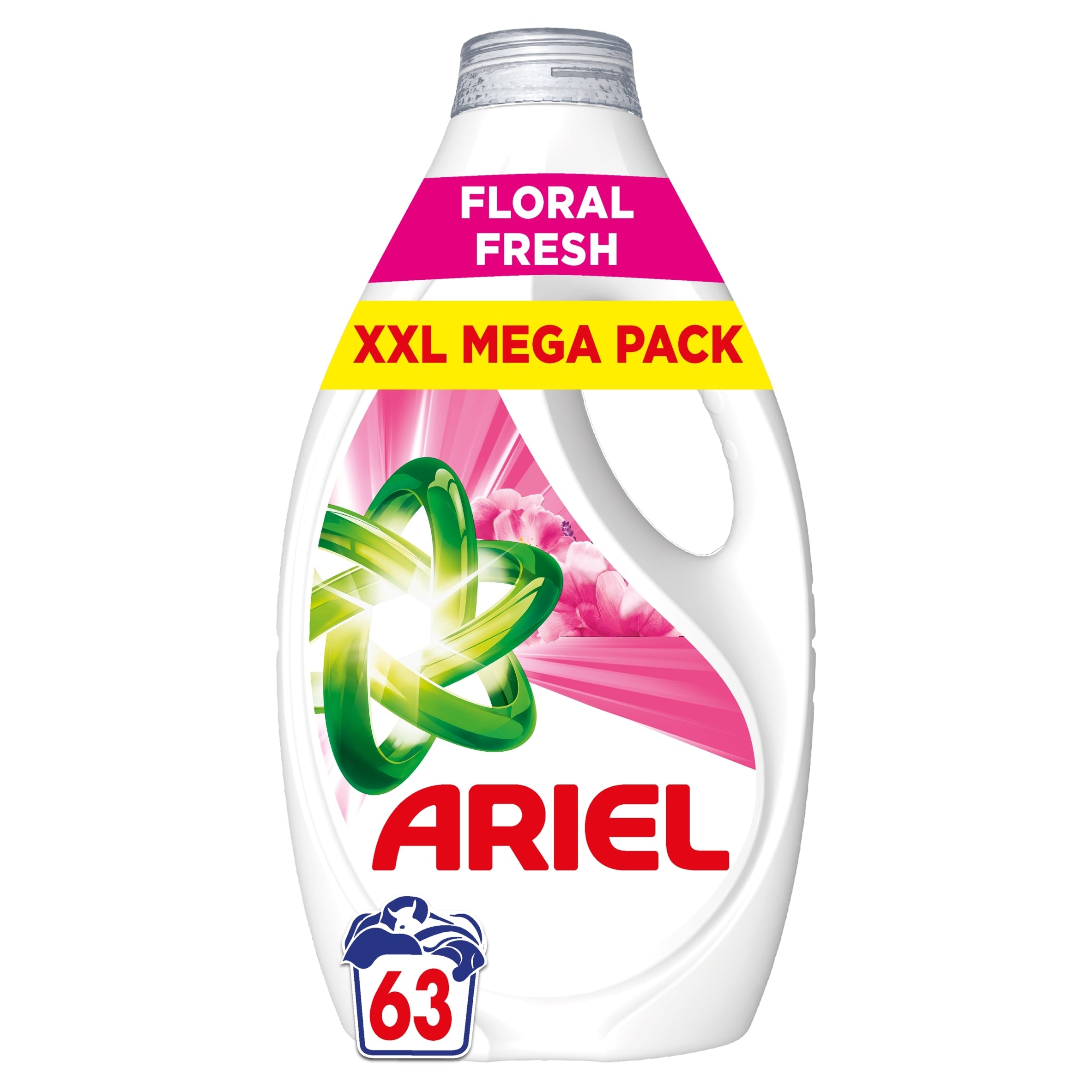 Buy Ariel Floral Fresh Washing Liquid Detergent 63 Washes 1953 ml in ...