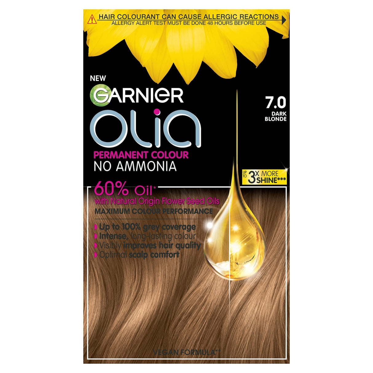 Garnier Olia No A Mmonia Permanent Hair Dye 7.0 Dark Blonde