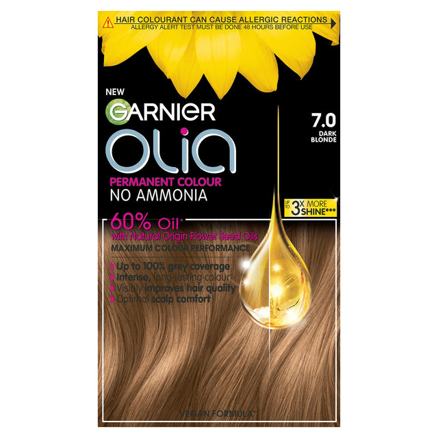 Garnier Olia No A Mmonia Permanent Hair Dye 7.0 Dark Blonde