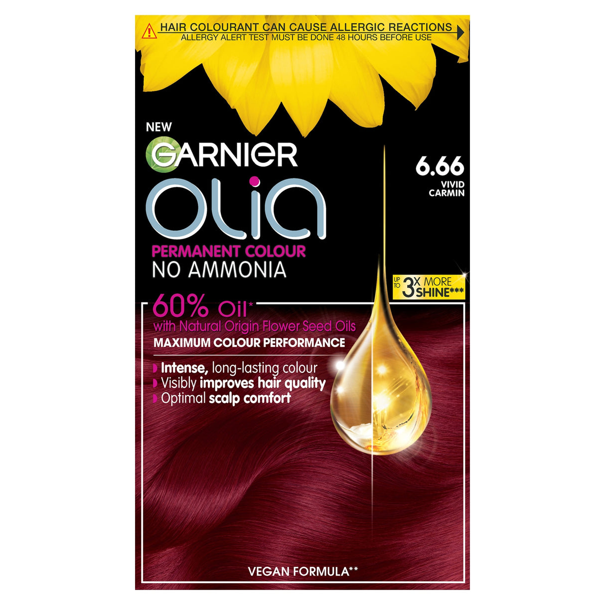 Garnier Olia Permanent Hair Dye 6.66 Vivid Garnet Red