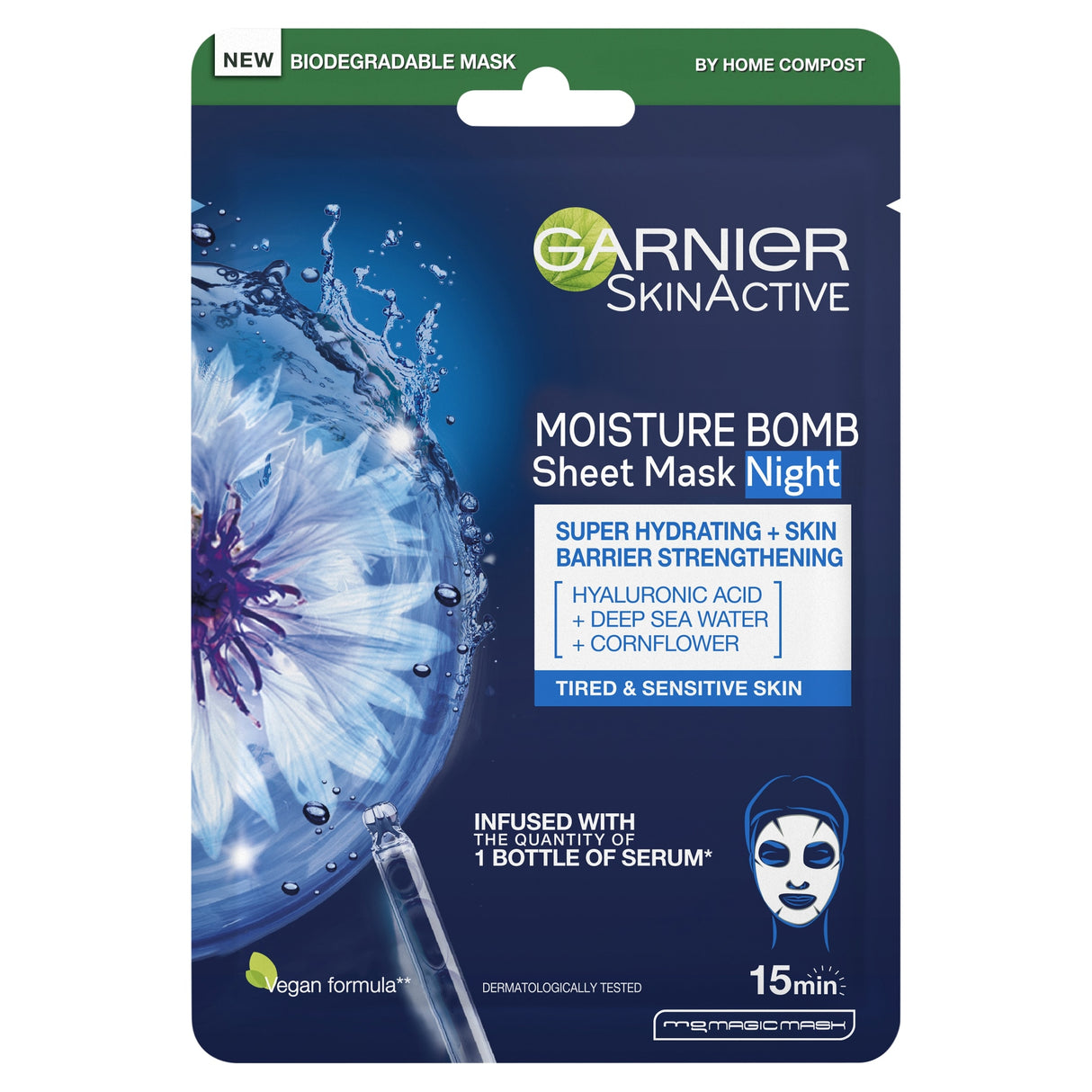 Garnier Skin Active Night Time Face Bomb Tissue Mask 32 g