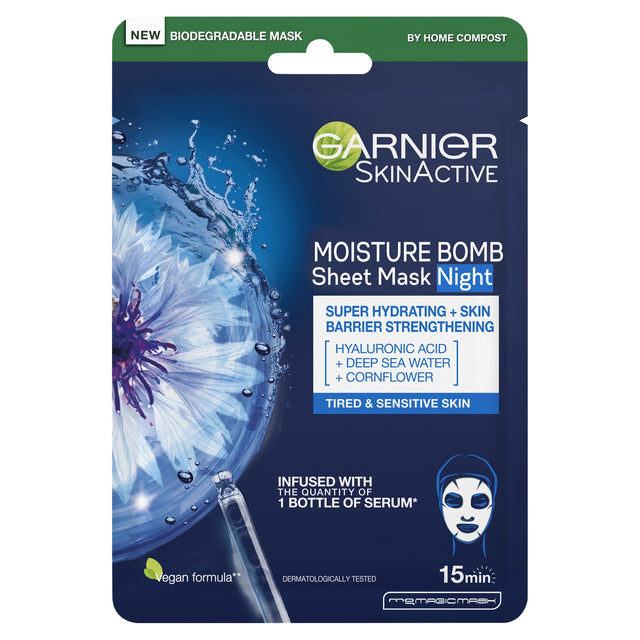 Garnier Skin Active Night Time Face Bomb Tissue Mask 32 g
