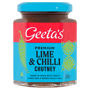 Geeta's Premium Lime & Chilli Chutney 230 g