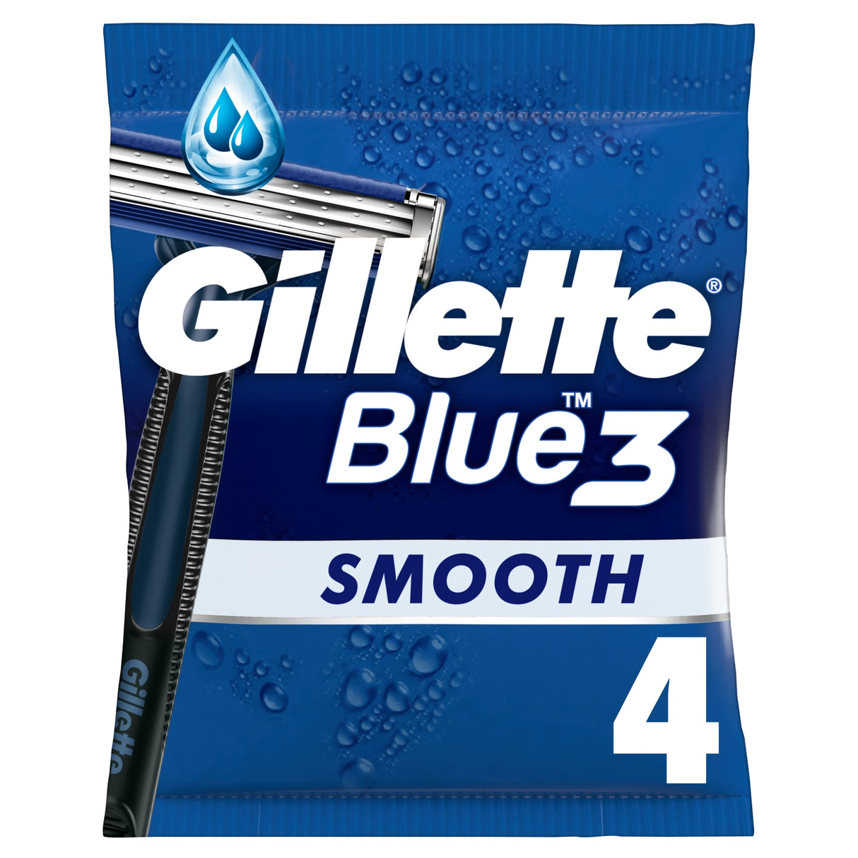 Gillette Blue 3 Disposable Men's Razors 4 Pack