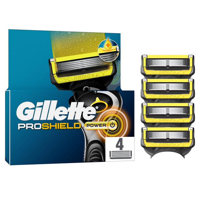 Gillette ProShield Power Men's Razor Blades Refills 4 Pack
