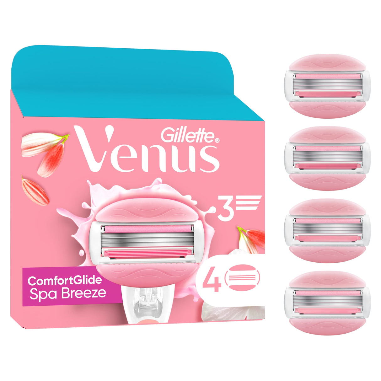Gillette Venus Comfort Glide Razor Blades 4 Pack