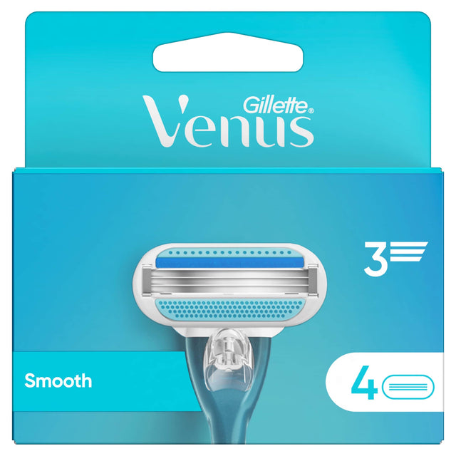 Gillette Venus Smooth Women's Razor Blade Refills 4 Pack