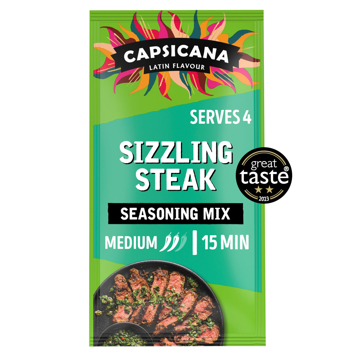 Capsicana Sizzling Steak Garlic Seasoning Mix Argentinian 28 g