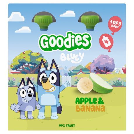 Goodies Bluey Apple & Banana Pouch 4 x 100 g