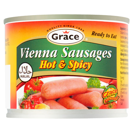 Grace Halal Vienna Sausages Hot & Spicy 200 g
