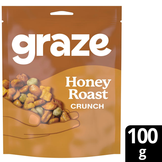 Graze Honey Roast Crunch Sharing Bag Snack 100 g