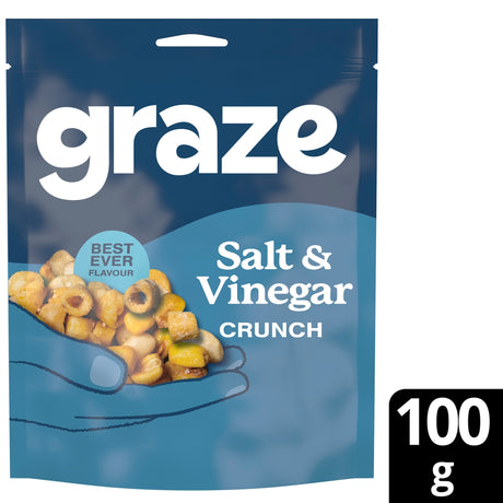 Graze Salt & Vinegar Crunch Protein Sharing Bag Snack 100 g