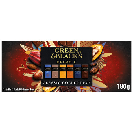 Green & Black's Organic Milk & Dark Miniature Bars 12 x 15 g