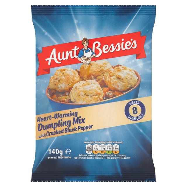 Aunt Bessie's Dumplings Mix With Cracked Black Pepper 140 g