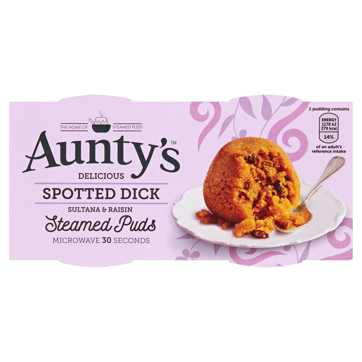 Aunty's Spotted Dick Steamed Puddings x2 190 g