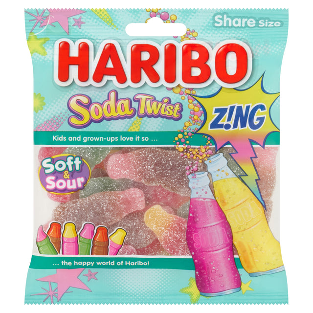 Haribo Soda Twist Z!Ng Sweets Share Bag 175 g
