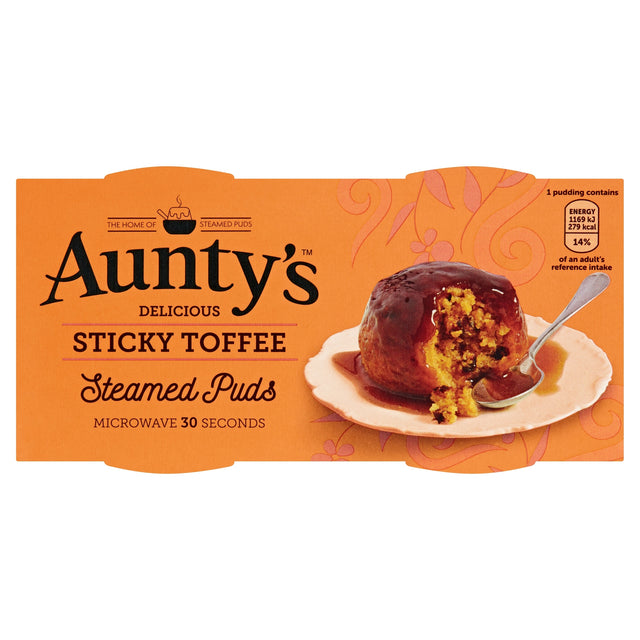 Aunty's Sticky Toffee Steamed Puddings 2 x 95 g