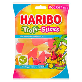 Haribo Vegetarian Tropi-Slices Pocket Size Bag 42 g