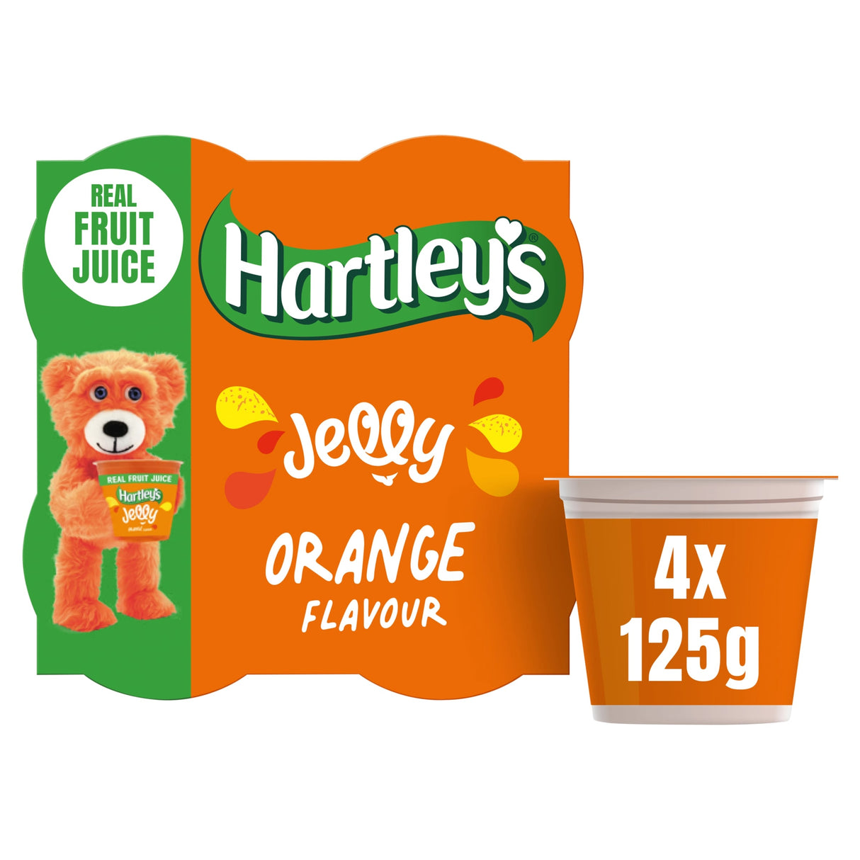 Hartley's Orange Flavour Jelly 4 x 125 g