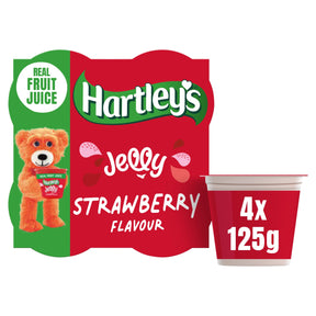 Hartley's Strawberry Flavour Jelly 4 x 125 g