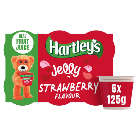 Hartley's Strawberry Flavour Jelly 6 x 125 g