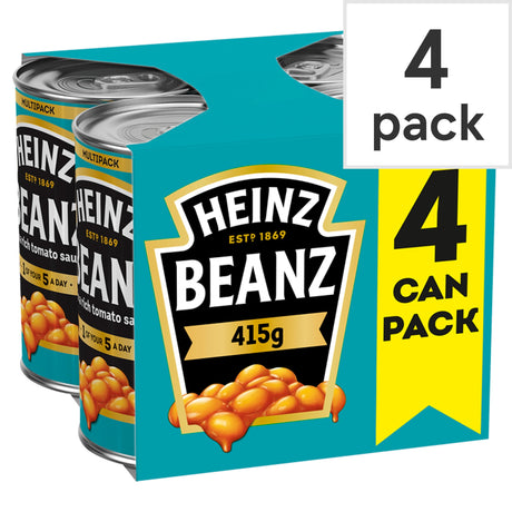 Heinz Baked Beans In Tomato Sauce 4 x 415 g
