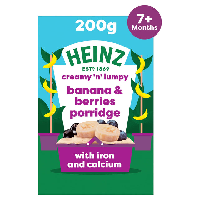 Heinz Banana & Berries Porridge Baby Food 7 Months+ 200 g