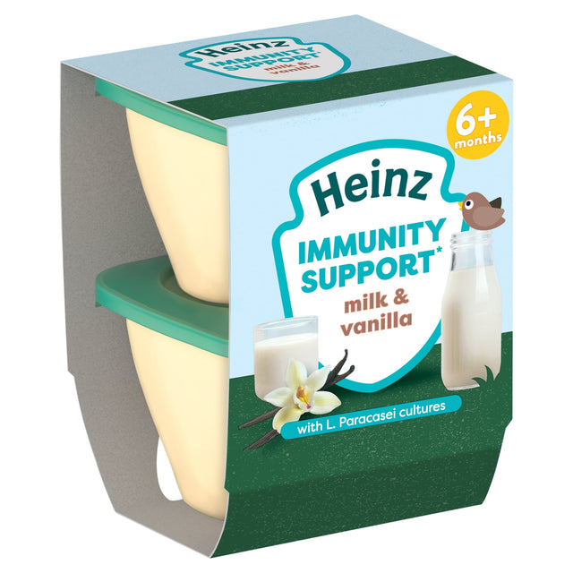 Heinz Immunity Support Milk & Vanilla Pot Baby Food 6 Months+ 2 x 100 g