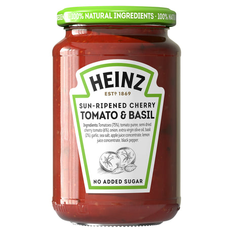 Heinz Sun Dried Cherry Tomato & Basil Pasta Sauce 350 g